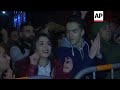 beirut protesters celebrate arrival of new year