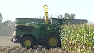 Sklizeň Kukuřice 2024 s John Deere 9700i,8370R,6195R,6175M a 6R 215