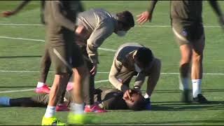 Moussa Dembele collapsed during training | shocking moments