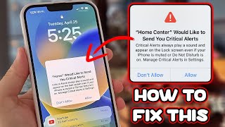 "Home" Would Like to Send You Critical Alert | Fix Stuck iPhone On Critical Alert (100% Working)