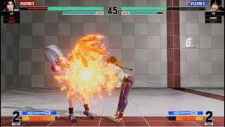 KOF15　最強ユリ　クイックMAXコンボ　１１Hitで５割強　ゲージ効率も良すぎる