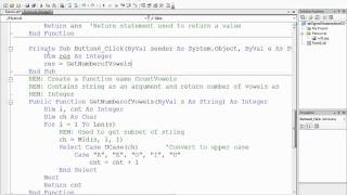 User defined function using Visual Basic .NET - ICD