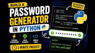 Python Project for Beginners 🔥| Password Generator 🔐 | Explained (Urdu/Hindi)