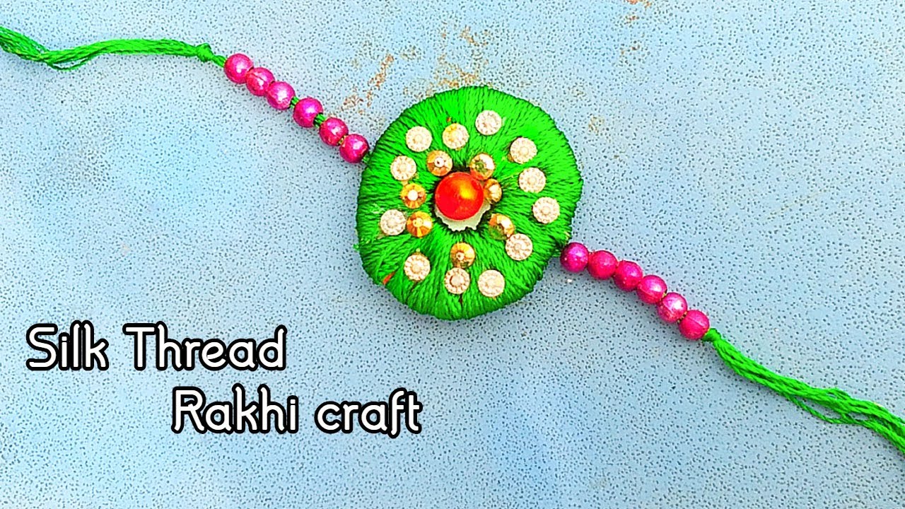 How To Made Rakhi At Home // Rakhi Tutorial // Raksha Bandhan // Make A ...