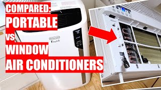 COMPARED: Portable VS Window Air Conditioners - Pros \u0026 Cons!