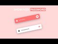 Show Hide Password Toggle Using Javascript