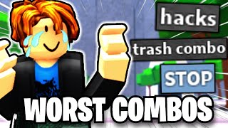 Using The WORST Combos Against TOXIC Players.. 😈 | The Strongest Battlegrounds