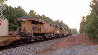 Very Fast \u0026 LATE Amtrak Cres- #19 / Amazingly Aggressive Norfolk Southern 28R leaders #4247 / #4490