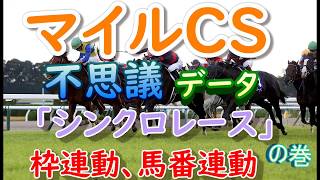 #マイルチャンピオンシップ【競馬】  2018 マイルチャンピオンシップ 不思議データ  【馬券】