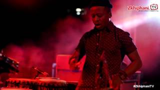 Thabosmol from Black Motion KILLS a  percussion set