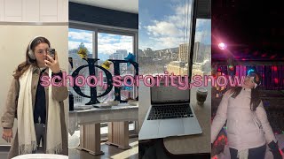 week in the life: school, sorority, snow party