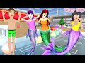 Yuta Mio Mermaid Lina Parkour Banjir Mio Jadi Mermaid🤣😱💦 | Sakura School Simulator | Happy Alicia