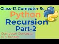 FIND THE SUM OF FIRST N NATURAL NUMBERS | PYTHON RECURSION | RECURSION IN PYTHON IN HINDI