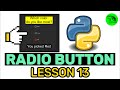 How To Create Radio Button? - Python Customtkinter Lesson 13