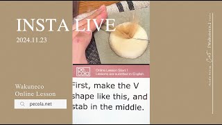 INSTA LIVE 11.23_羊毛フェルト基本の刺し方 // 応用の刺し方