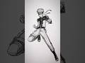 StickMan | Anime Drawing Transformation 😳🤯 #shorts #anime #drawing