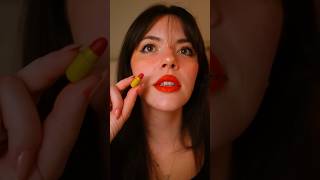 Trying lipsticks in the shape of pills 💊 #asmr