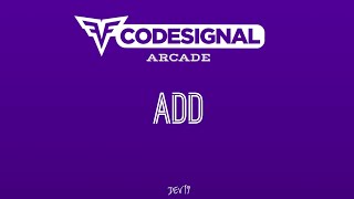 #1. Add | Codesignal Solutions