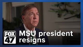 MSU students react to President Stanley's resignation