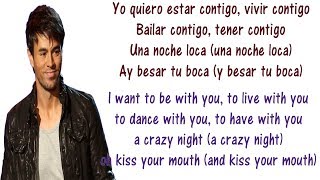 Enrique Iglesias - Bailando - Lyrics English and Spanish - Dancing - Translation & Meaning