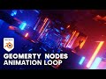 Abstract Geometry Nodes Loop Animation in Eevee (Blender Tutorial)