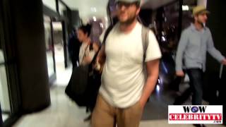 Seth Rogen goes off on the Paparazzi at LAX
