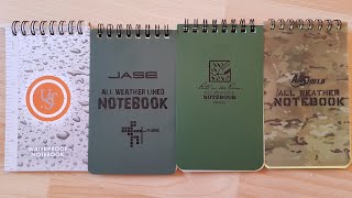 Made In China Vs Made In USA All Weather Waterproof Notebooks.