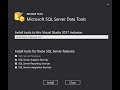 SSDT | Install Sql Server Data Tools for visual studio 2017