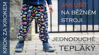 Jak ušít jednoduché tepláky na běžném šicím stroji | Caramilla Easy