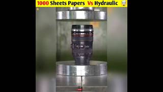 Hydraulic Prees Vs 1000 Papers Sheets 🔥😯|| #facts #video #factsshorts #ytshorts  #shorts #viral
