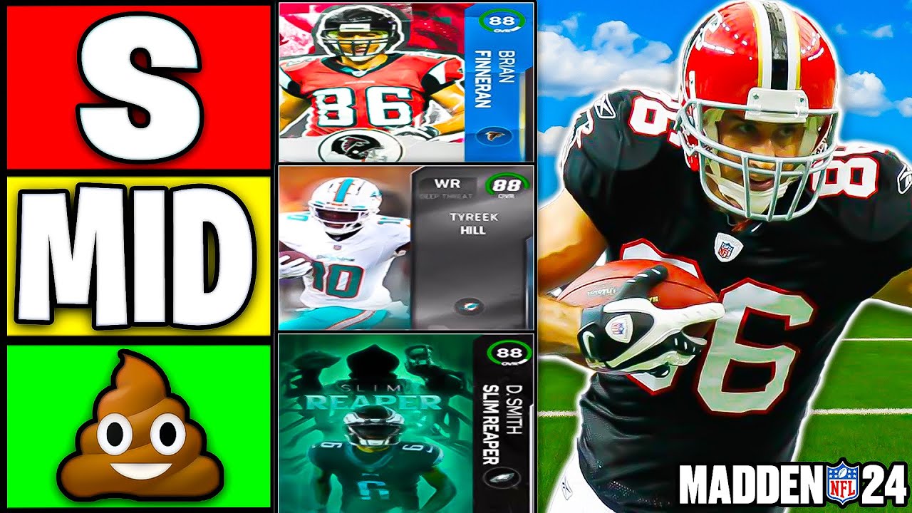 RANKING The BEST WIDE RECEIVERS In Madden 24 Ultimate Team - YouTube