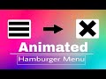 Animated Hamburger Menu Tutorial - CSS Effects | OnlyCoding!