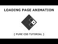 Css3 Loading Page Animation - CSS Animation Effects - Tutorial