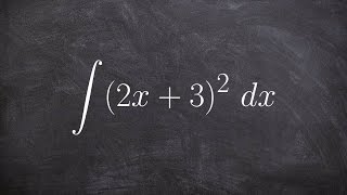 Expanding a binomial to find the antiderivative