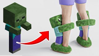 I Turned Minecraft Mobs Into Shoes