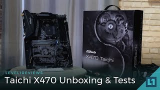 Taichi X470 - Unboxing,  Linux Test, OC Test, Zen+ 4 stick memory speed tests