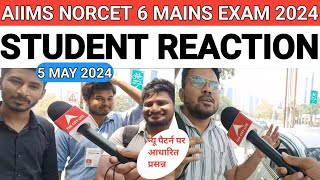 AIIMS NORCET 6 MAINS exam review 2024#AIIMS NORCET MAINS EXAM analysis today 2024#THE CITY LITE