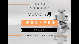 2020.3月八字日主運勢分析，戊日主、己日主 3/5-4/3 | 林子玄