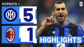 Inter-Milan 5-1 | L’Inter domina il Derby della Madonnina: Gol e Highlights | Serie A TIM 2023/24