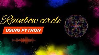 create a rainbow circle using python turtle | python programming