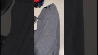 AllSaints Clothing Mode Merino Wool Ribbed Texture Open Cardigan in Blue Marl Unboxing and Hands On