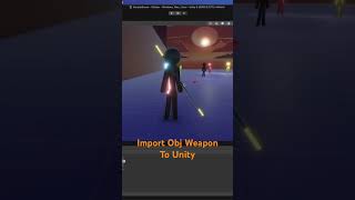How to quickly import 3D obj weapon to Unity #gameshorttutorial #shorts