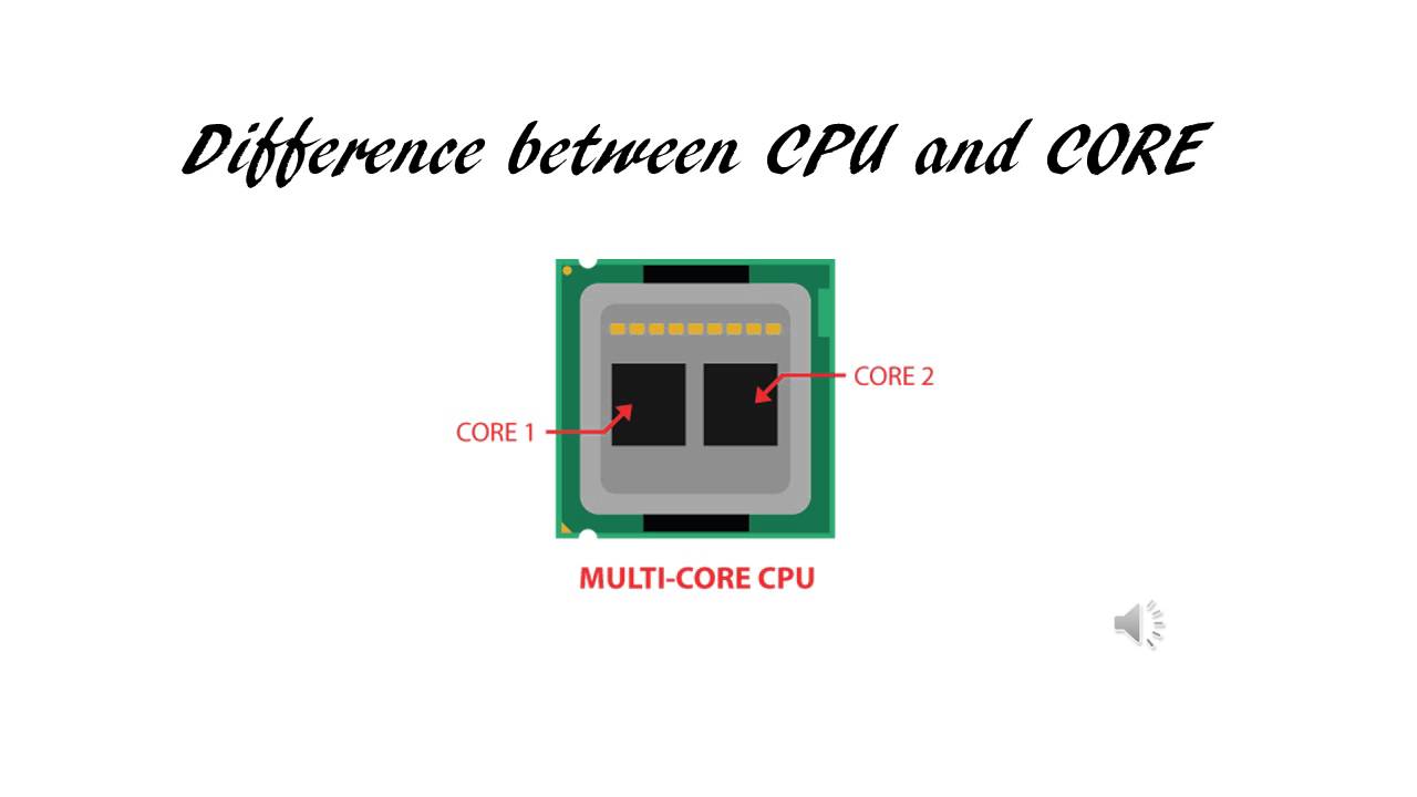 Difference Between Cpu And Core Youtube