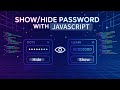 Show/hide password with JavaScript 
