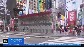 TKTS booth in Times Square celebrating 50th anniversary