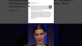 A Bella Hadid deepfake has had 11 million views #itvnews #news #bellahadid #palestinian #gaza