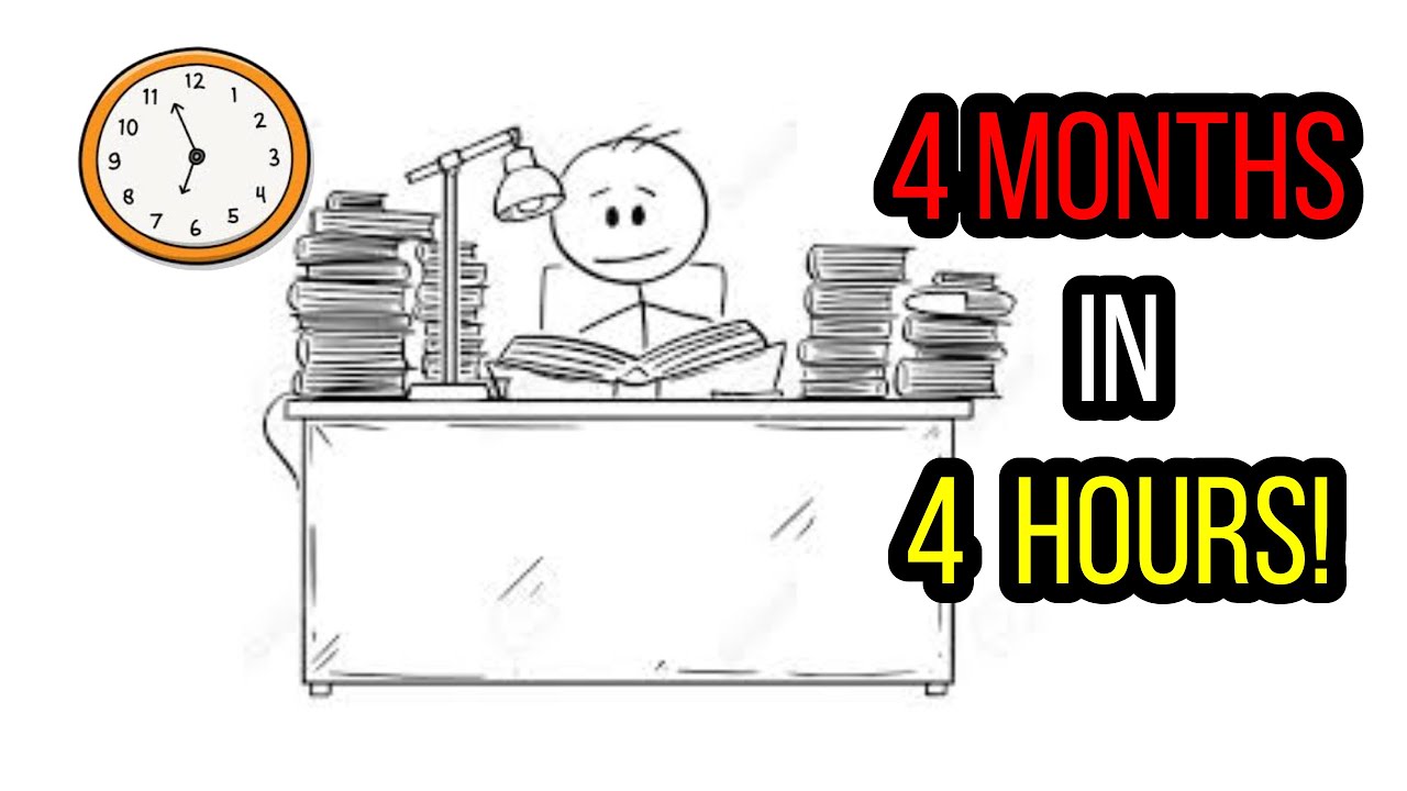 How To Cram 4 Months Of Studying In 4 Hours Guaranteed A S Youtube