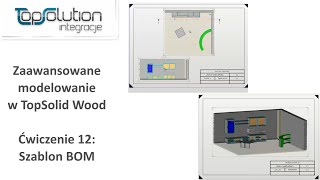 Zaawansowane Modelowania w TopSolid Wood - Ćwiczenie 12: Szablon BOM