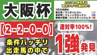 大阪杯2023【１強データ】 2-2-0-0「連対率100％」出走馬の中で条件バッチリな馬を見つけました！