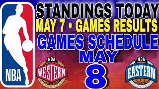 nba playoffs standings today may 7, 2024 | games results | games schedule may 8,